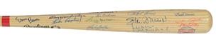 Multi-Signed Hall of Fame Bat With Over 30 Signatures Including Williams and Koufax